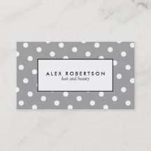 Grey and white polka dot pattern