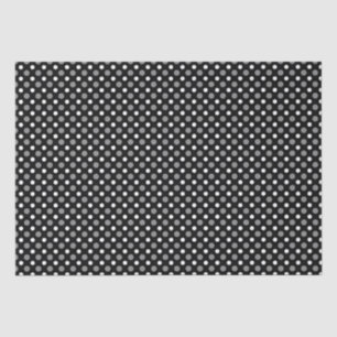 Grey and white polka Dots Tissue Paper