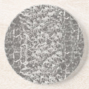 Grey and White Snake Skin Coaster