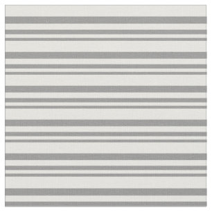 Grey and White Striped/Lined Pattern Fabric