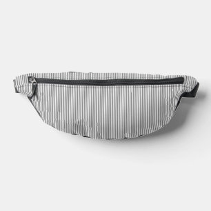 Grey and white stripes bum bags