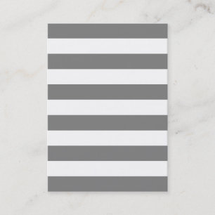 Grey and White Stripes Business Card