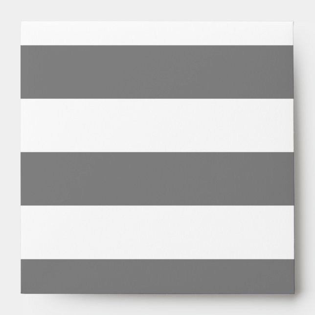 Grey and White Stripes Envelopes (Front)