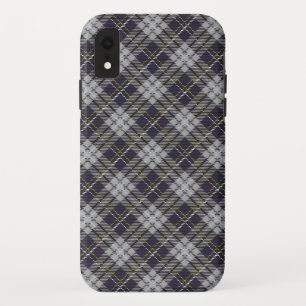 Grey and white tartan plaid pattern Case-Mate iPhone case