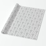 Grey and White Vintage Damask Pattern Wrapping Paper<br><div class="desc">Wrap your gifts in timeless elegance with this classic grey and white vintage damask wrapping paper. The intricate floral pattern exudes sophistication and charm,  perfect for weddings,  anniversaries,  or any special occasion. This versatile design adds a touch of vintage allure to your presents,  making them truly memorable.</div>