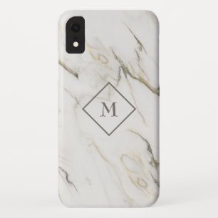 Grey And White White Marble Stone Case-Mate iPhone Case