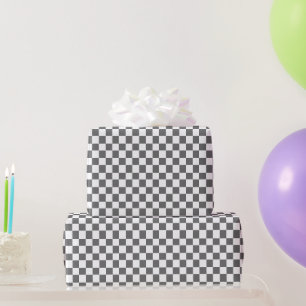Grey And White Wrapping Paper