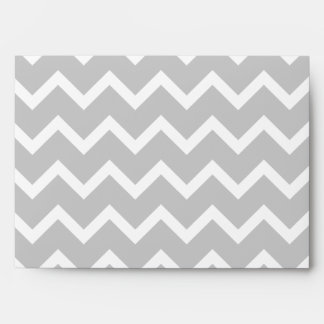 Grey and White Zigzag Stripes. Envelope