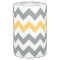 Grey and Yellow Chevron Bath Accessory Set