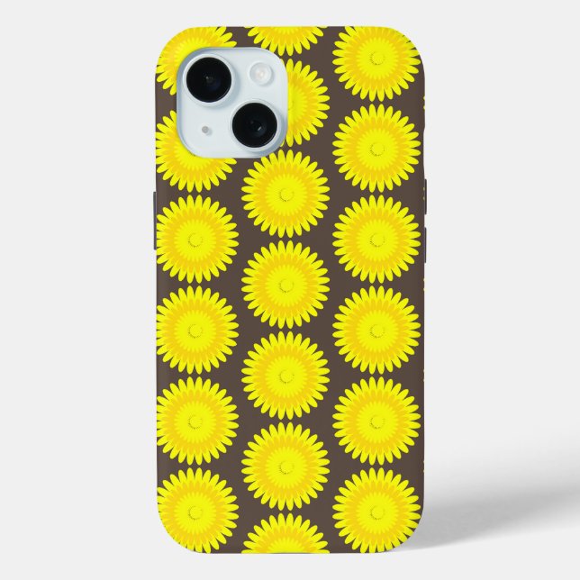 grey and yellow print,  Case-Mate iPhone case (Back)