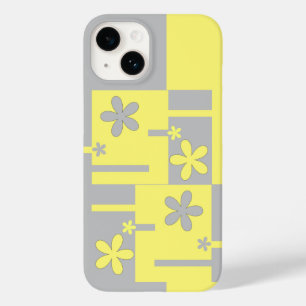 grey and yellow print,  Case-Mate iPhone case