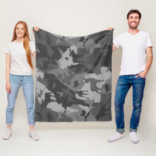 Grey animal Cammo 4/deer/elk/moose/hunting dog Fleece Blanket