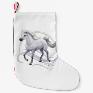 Grey Arabian Horse Small Christmas Stocking