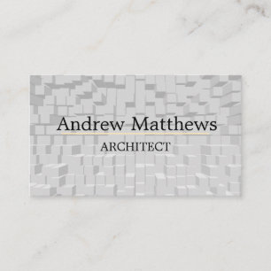 Grey Architect Home Construction Modern Business Card