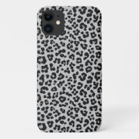 Grey Ash Leopard Cheetah Animal Pattern