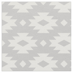 Grey Aztec Fabric