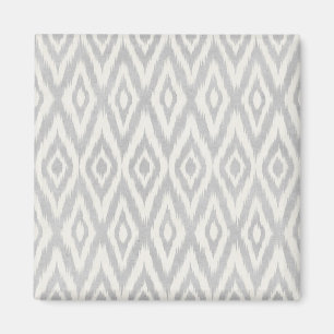 Grey Aztec Pastel Watercolor Ikat Soft Geometric Magnet
