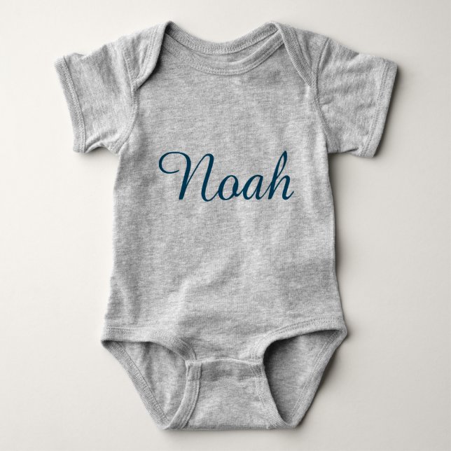 Grey Baby Bodysuit T-shirt  (Front)