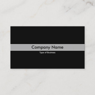 Grey Band - Black Business Card