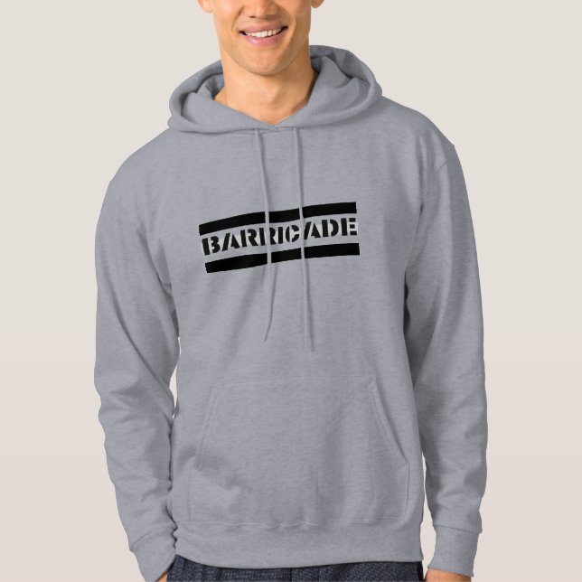 Grey Barricade Hoodie (Front)