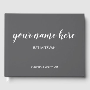 Grey Bat Mitzvah Guestbook