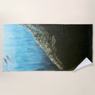 Grey beach towel