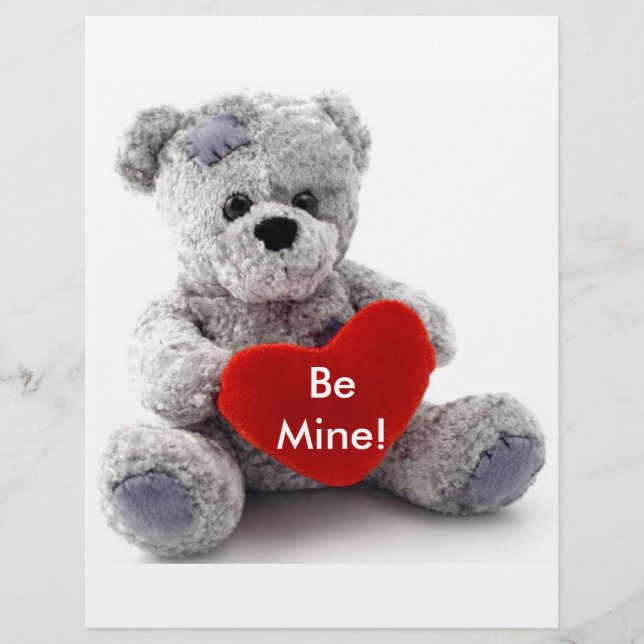 Grey Bear With Heart Flyer (Front)