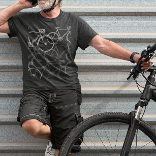 Grey Bikes / Bicycle Cycling  T-Shirt