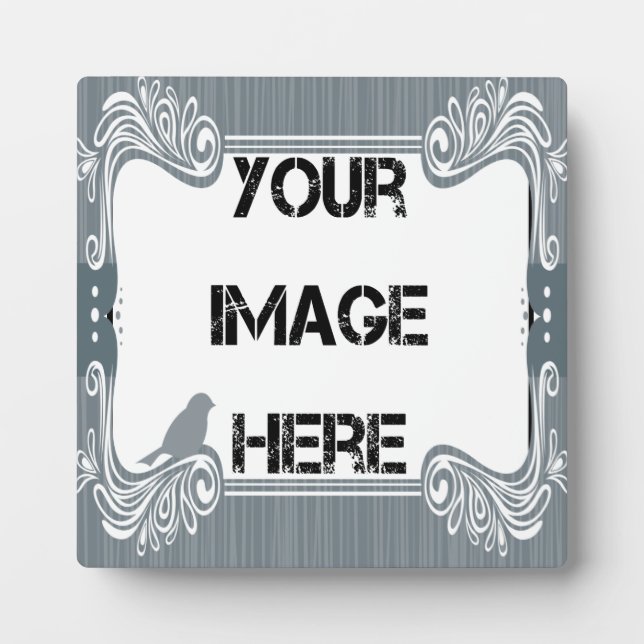 Grey Bird Art Plaque (Front)