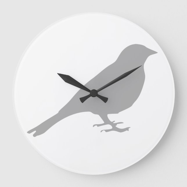 Grey Bird Clock (Front)