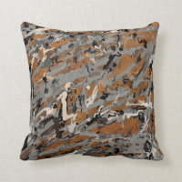 Grey, Black and Caramel Abstract