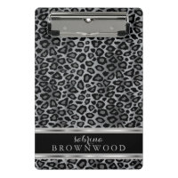 Grey, Black and Silver Leopard Skin Pattern