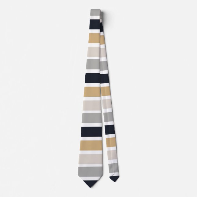Grey, Black and Tan Tie (Front)