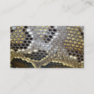 grey black beige animal pattern snake print business card