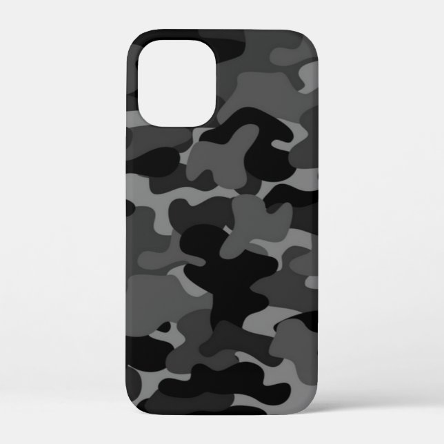 Grey Black Camo Case-Mate iPhone Case (Back)