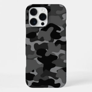 Grey Black Camo iPhone 16 Pro Max Case