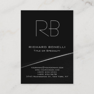 Grey black chubby modern background business card