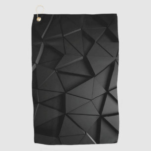 Grey black design car golf towel