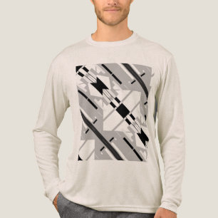 Grey Black Diagonal Arrow Southwest Art inspired Tri-Blend Shirt