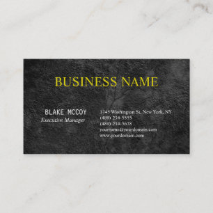 Grey Black Elegant Pattern Classical Professional Business Card