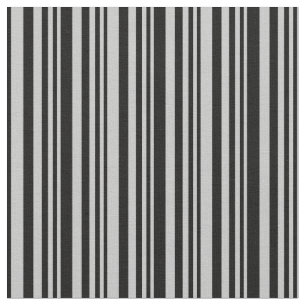 Grey & Black Lines/Stripes Pattern Fabric