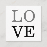 Grey Black Script Love Wedding