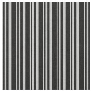 Grey & Black Striped/Lined Pattern Fabric