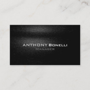 Grey Black White Pattern Business Card
