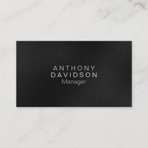 Grey Black White Pattern Business Card