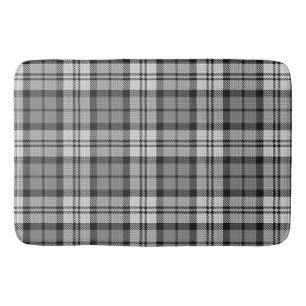  Grey Blackwatch Tartan Plaid Design  Bath Mat