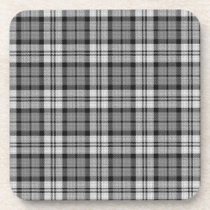  Grey Blackwatch Tartan Plaid Design  Coaster