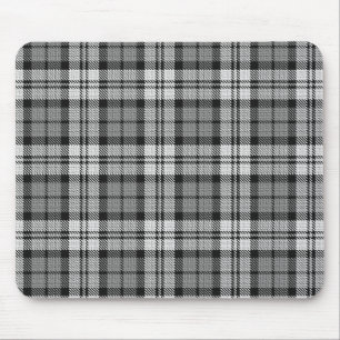  Grey Blackwatch Tartan Plaid Design  Mouse Pad