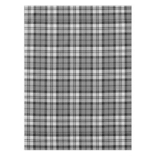 Grey Blackwatch Tartan Plaid Design Tablecloth