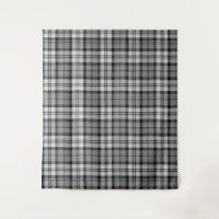 Grey Blackwatch Tartan Plaid Design
